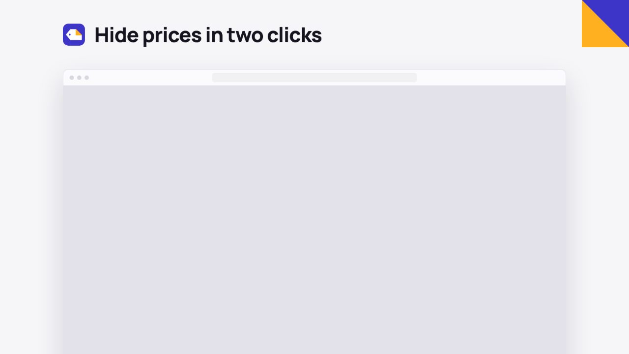 Pricefold settings: hide prices on chosen collections or tags